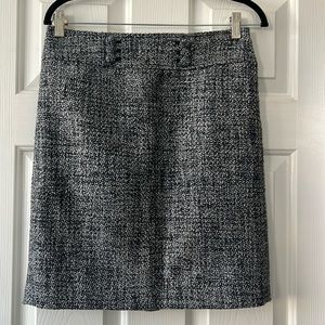 Ann Taylor Blue Tweed Pencil Skirt